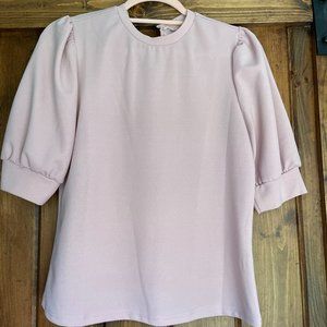 Amazon Pink Puff Sleeve Blouse